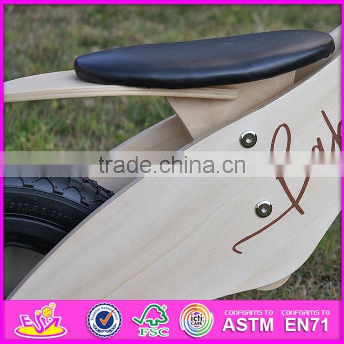 2016 new design log wood wooden kids balance bike for sale W16C156