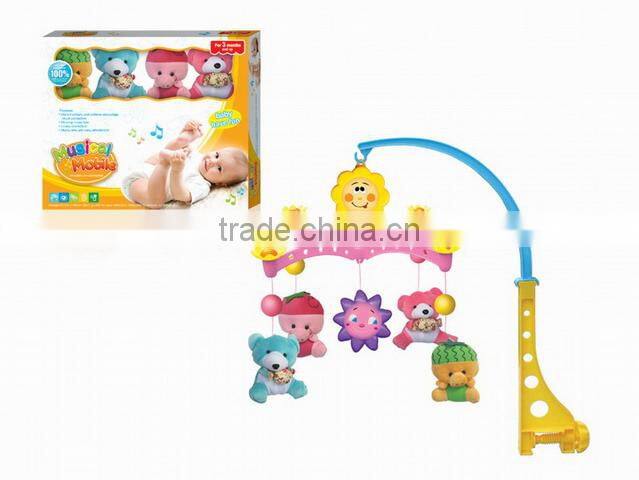 Colourful Attractive Musical Mobile Handing Plush Toy Baby Crib Bell
