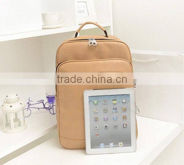 Fashion new style school leather bag for laptop