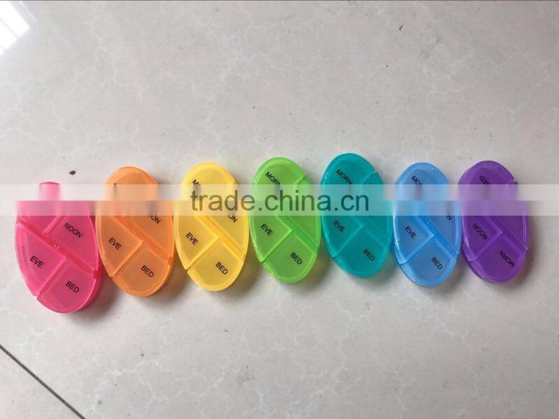 2017 New Arrival Mini Pill Pro Storage Box Organize Pills& Vitamins For Each Day Of The Week