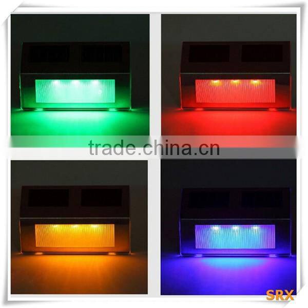 Outdoor Garden Yard LED Solar Powered Path stair Light Fence Wall Landscape Lamp/creative yard lamp led China supplier