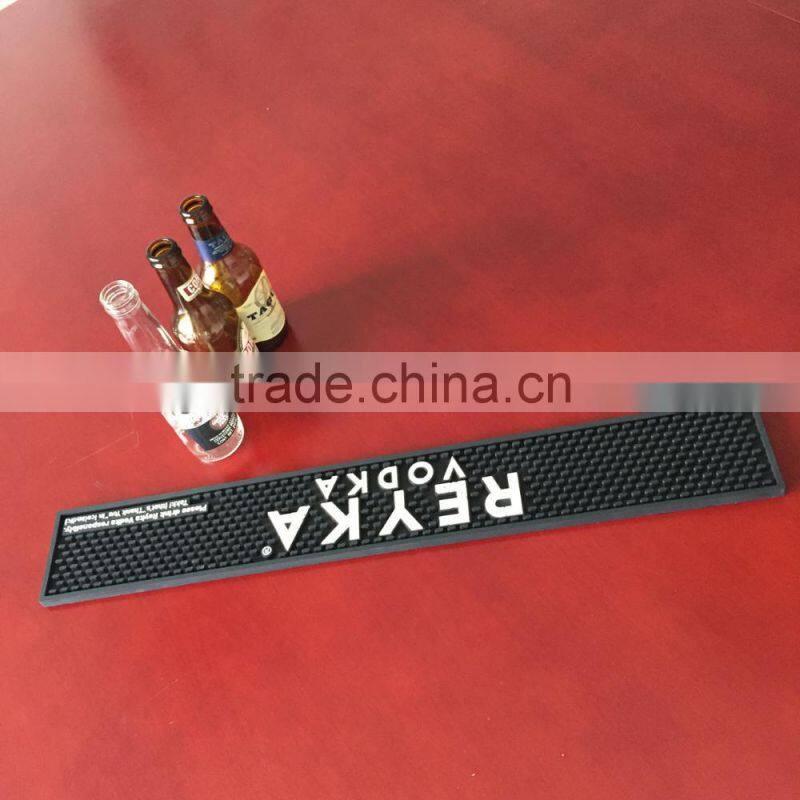 custom logo soft rubber bar spill pvc bar mat