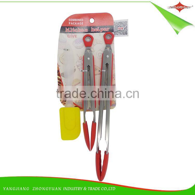 ZY-H2019 kitchen accessory barbecue silicone food barbecue tong