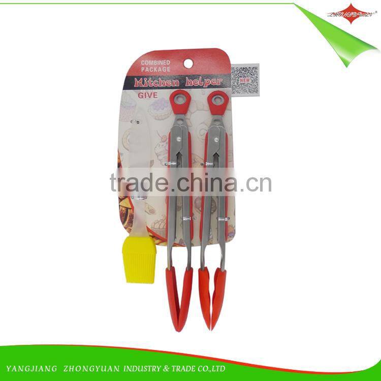 ZY-H2019 kitchen accessory barbecue silicone food barbecue tong