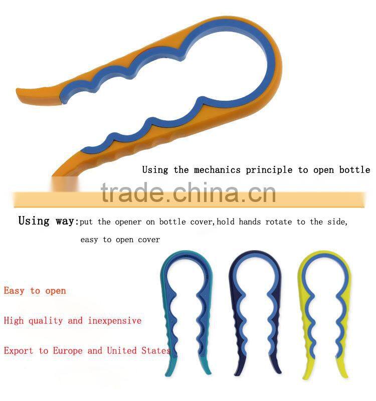 4 in 1 multi-function grip plastic bottle jar opener