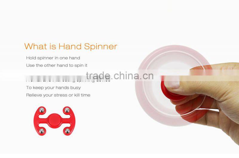 Fidget Hand Spinner Finger Toy Stress Reliever Killing Time Adults/Kids yellow