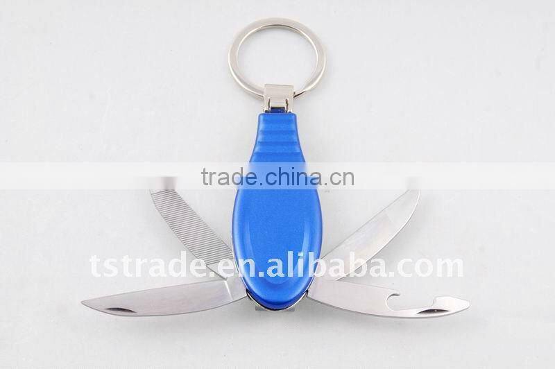 2014 Mini Multi Cute design LED metal utility keychain gift knife K804