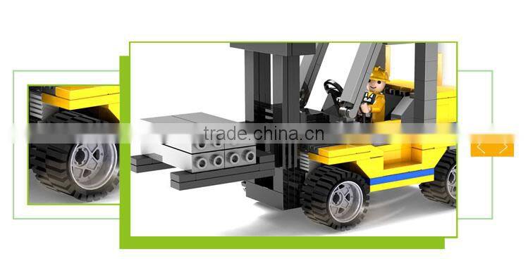 Intelligence diy connecting blocks mini plastic truck toy