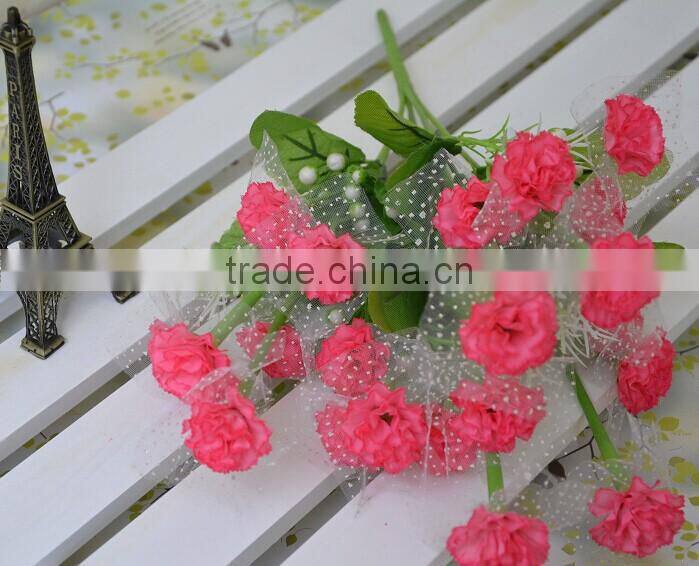 2014 plastic artificial flowers,artificial flower bunch
