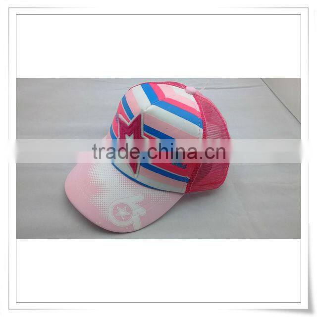 2015 newest summer fashion colorful girl kid mesh baseball cap