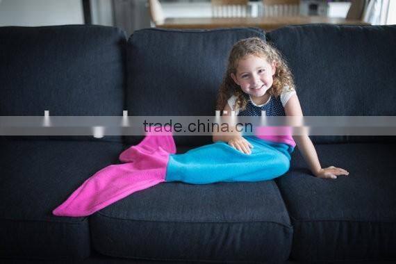 New Design Children's Super Soft Fleece Little Mermaid Tail Blanke Sleeping Bag HSD5765