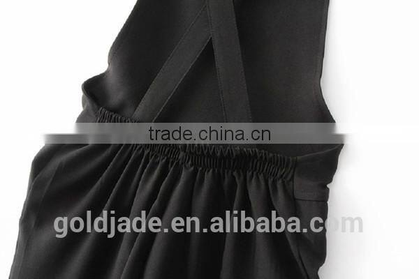 OEM lady sexy casual three quarter sleeve t shirts and suspender pants set