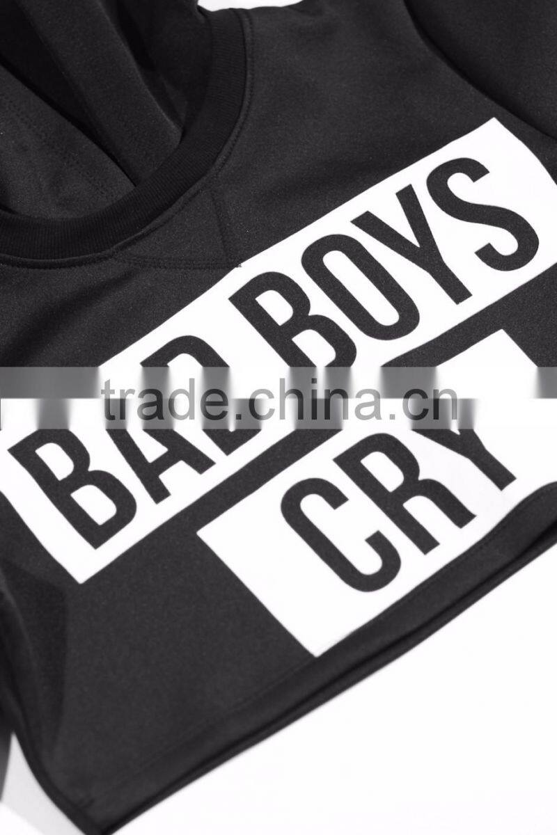 Women's custom printed your own design cropped top hoodies