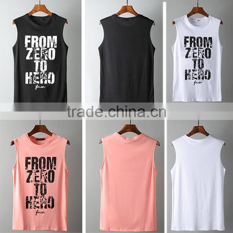 wholesale letter print tank top for men new style tank top
