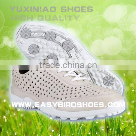 mens colorful golf shoes high quality fashion style for Ladies and Gentleman business from china factory