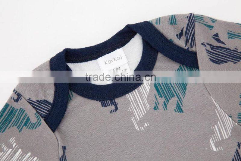 2017 Cheap Good Quality Baby Clothes Colorful Summer 100%Cotton Short Sleeves with Printing Newborn Infant Baby Bodysuits