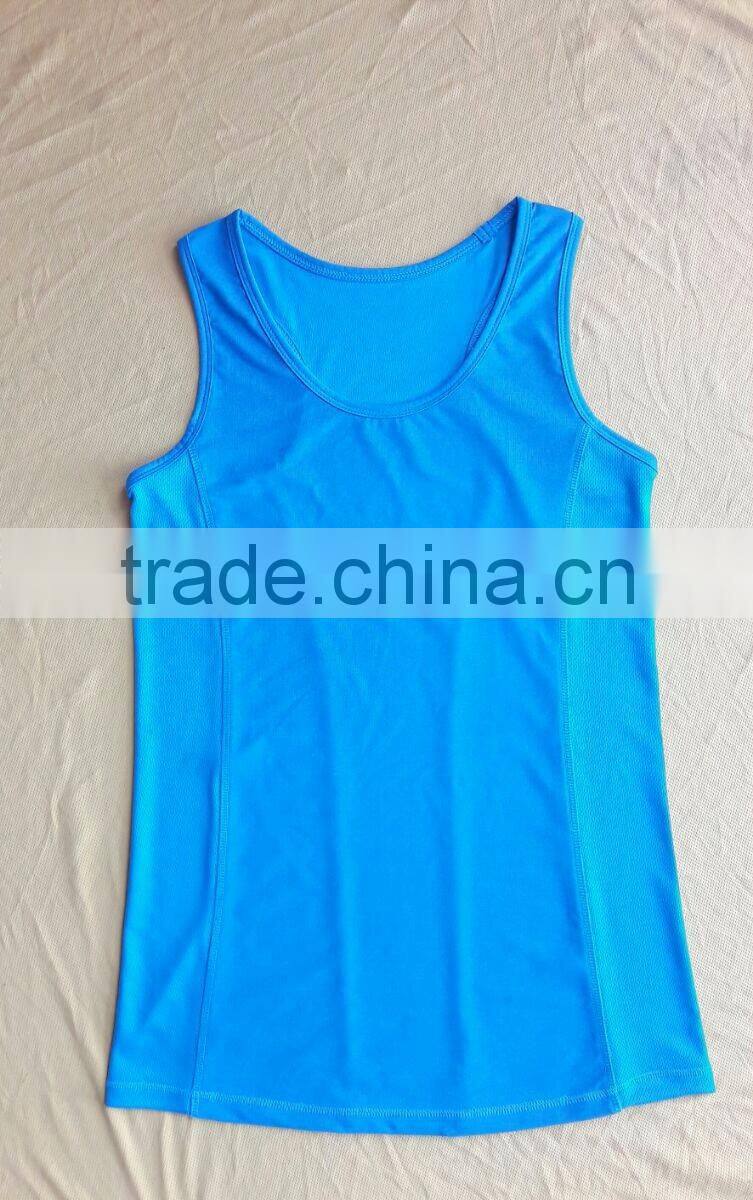 NEW DESIGN 2016 OF WOMEN TANK TOP , HEATHER FABRIC 92% POLY-8%SPANDEX