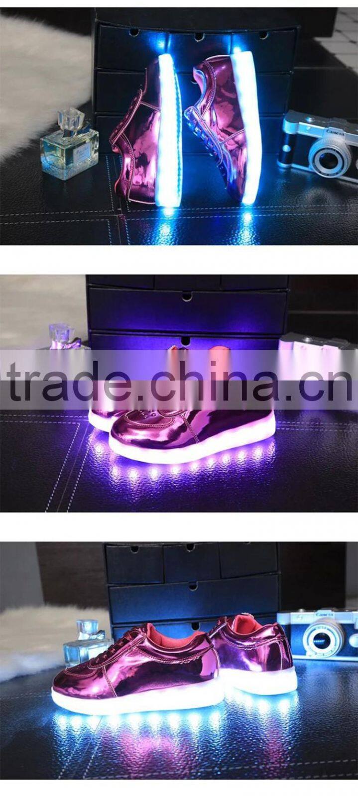 HFR-TS-46-11 2016 hot sale rechargeable italian leather baby shoes