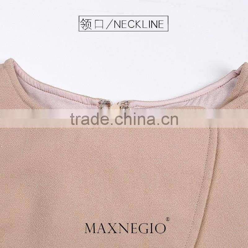 Nice design high quality guangzhou women clothes manufacturer elegant latest fashion casual dress designs 2016