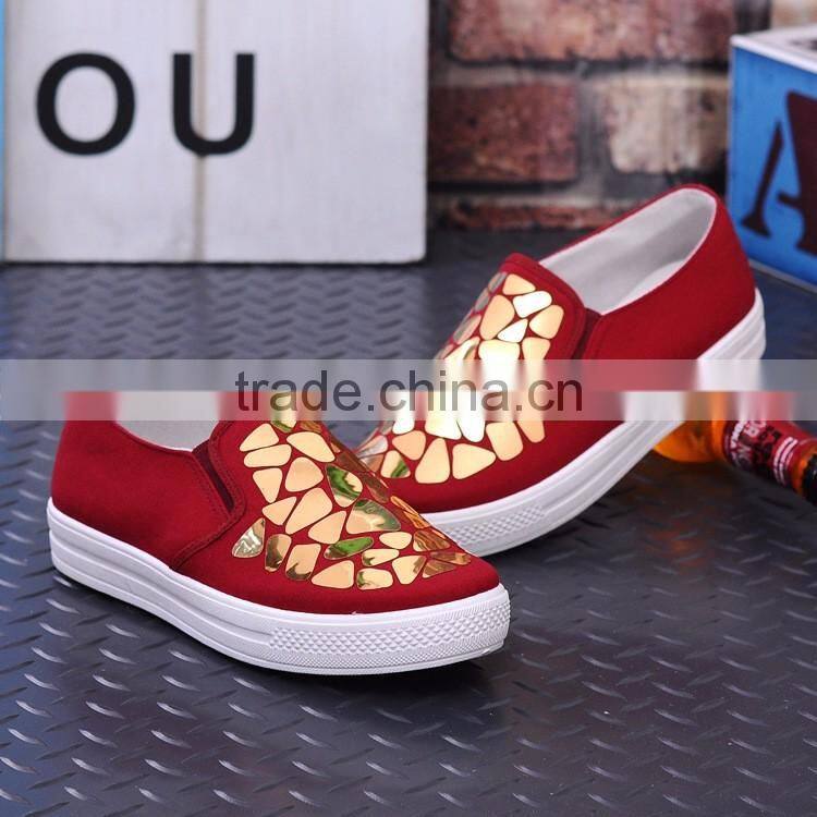 New designs free sample fashion women shoes casual sneakers 2017