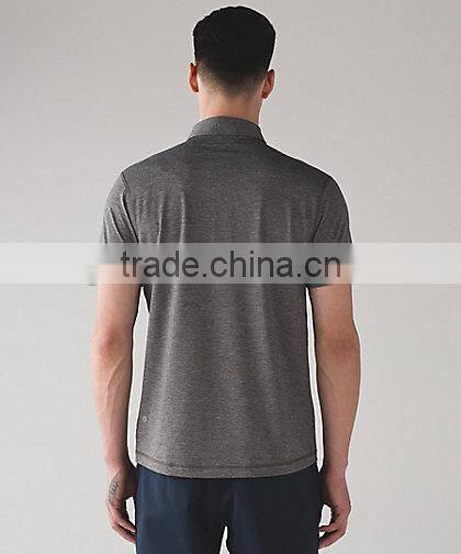 MGOO Top Quality Button Up Dri Fit Polo T Shirts Short Sleeve Fitness Men Polo Shirt