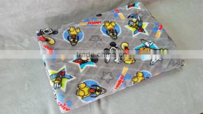 100% Polyester Printed Coral Fleece Blanket throw