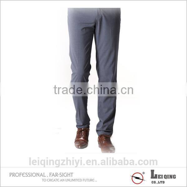 Breathable Elegant Soft Wear Straight Office Trousers For Men