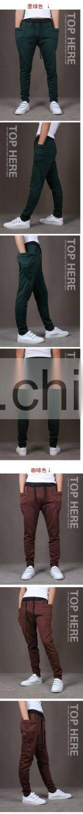 New Fashion Sweatpants Trousers Latest Design Men Harem Pants Sport Pants , Big Pocket Design Cargo Men Joggers