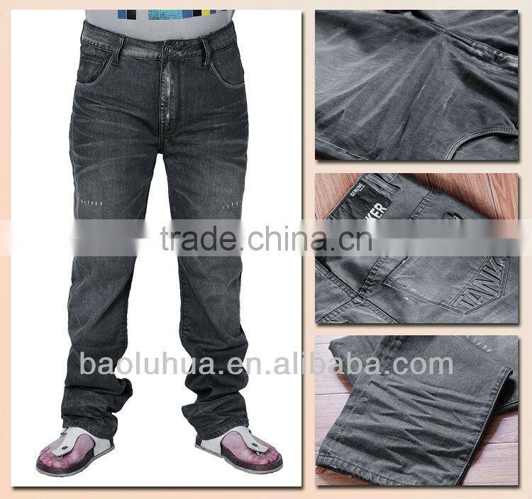 T1031 OEM denim top coat pu coated sleeves men jacket
