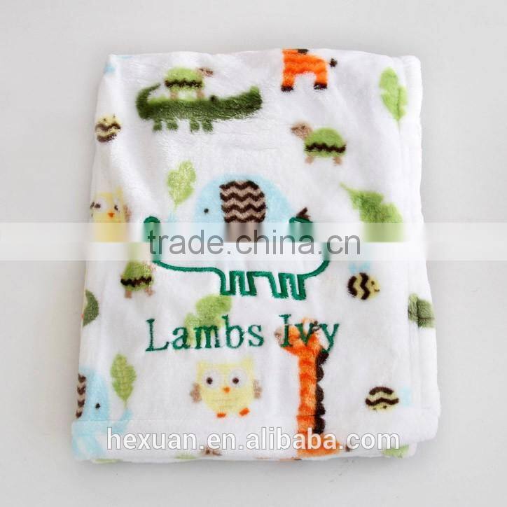 cheap and good quality super thick coral fleece blanket / quilt Soft warm Cotton Fabric Baby