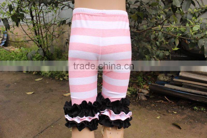 Baby Girls Summer Cotton Icing Capris Wholesale Teen Girls 2017 Fashion Stripe Capris Boutique