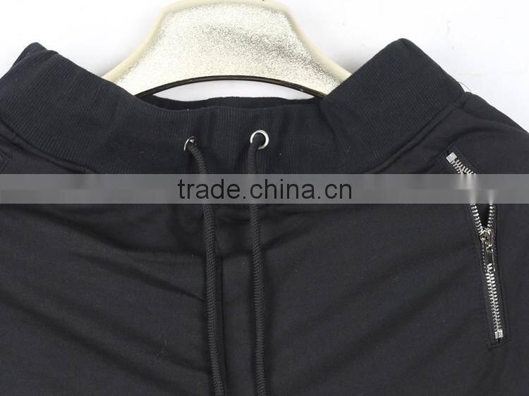 mens oem service streetwear wrinkled drop crotch joggers/pants clothing men