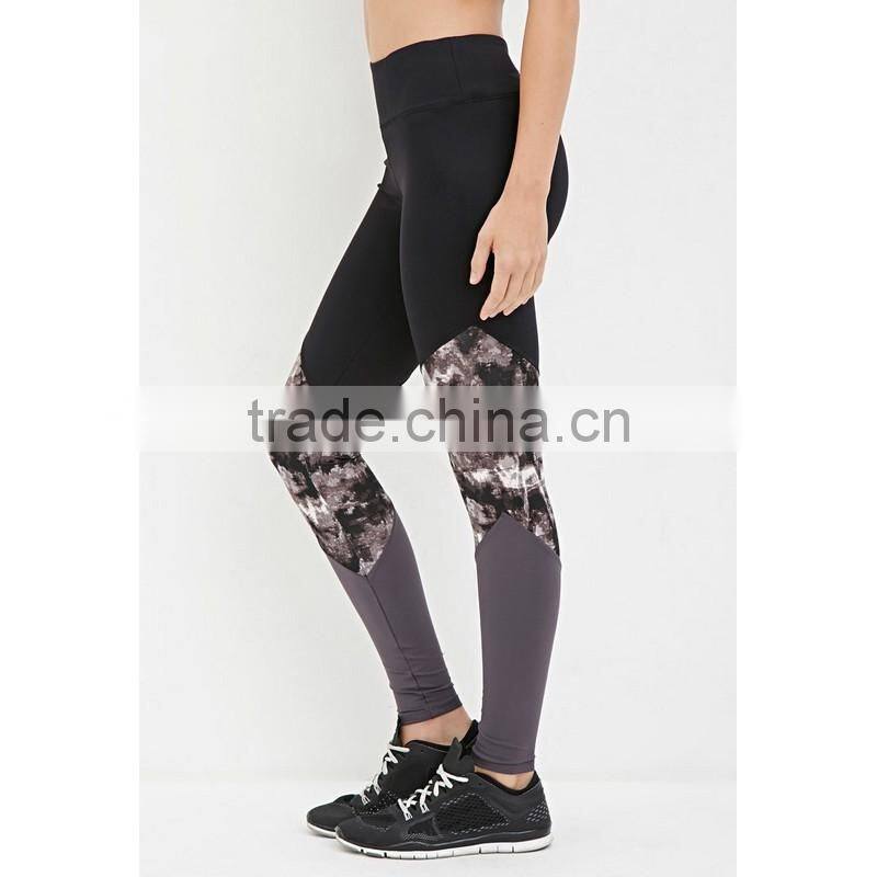 USA high quality cheap contrast color sports leggings wholesale womens clothing
