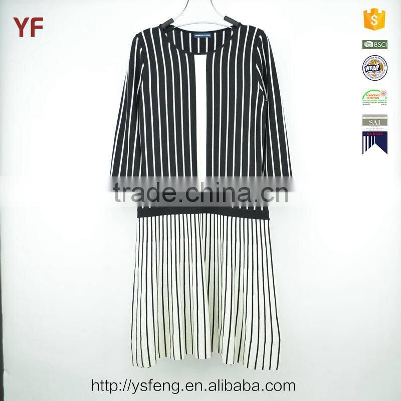 Latest Fashion Stripe Sweater Dress Designs For Women