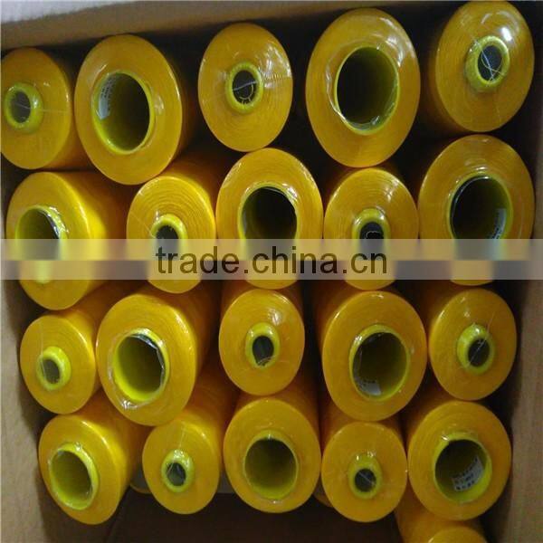 China manufacture yizheng fiber bright 100% spun polyester yarn with good quality for knitting