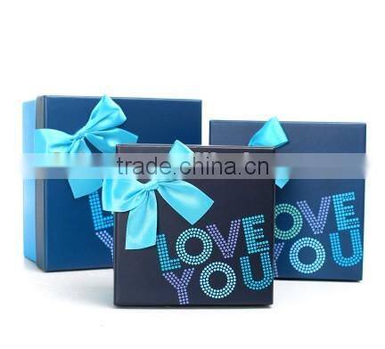 Romantic Valentine's Day Gift Box with Printed "Love You" ,Birthday Party Gift Box Manufacturer