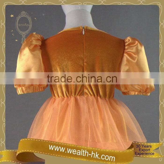 Sweetie Ruffle Halloween Pumpkin Girls Pumpkin Dresses