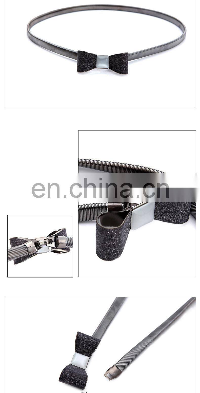 Hot Sell Bow Decorative Accessories Waist Dress Belt Thin Belt