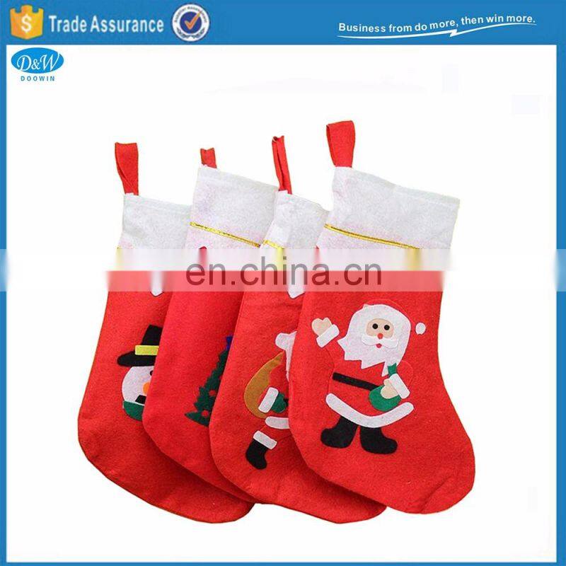 novelty designs christmas santa stocking for child's gift