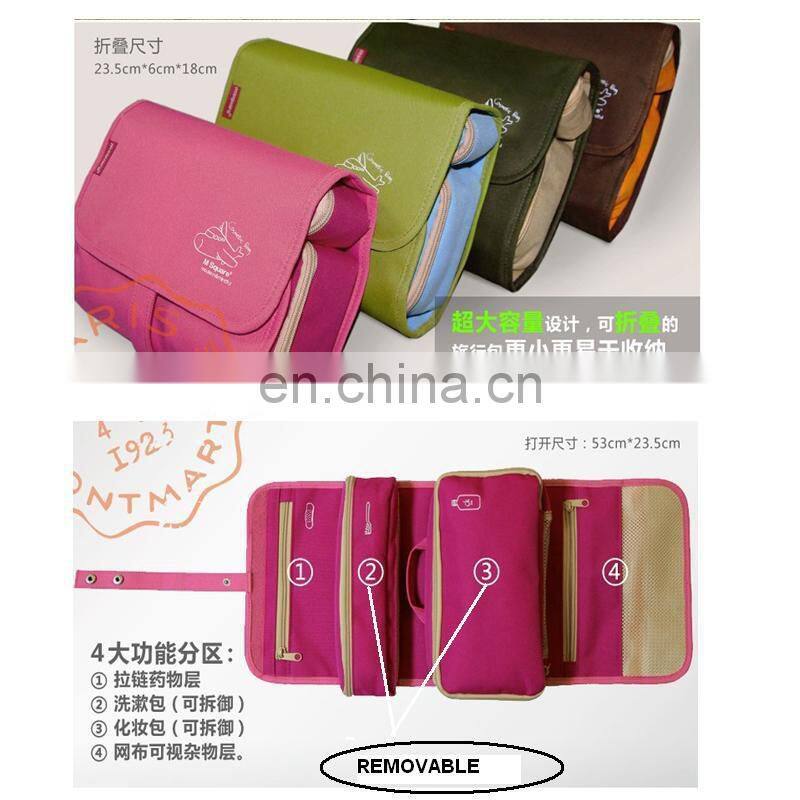Folding Travel Make Up Bag For Unisex