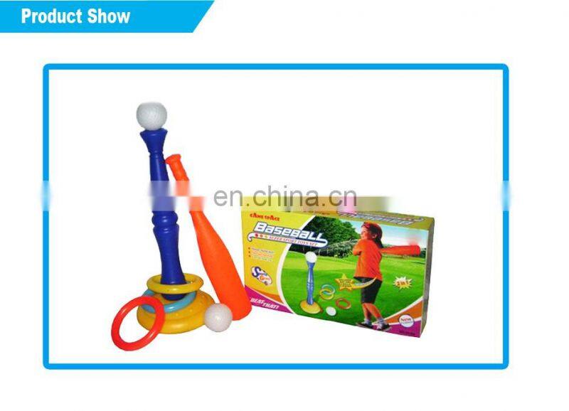 Low price plastic sports toys baseball set for kids