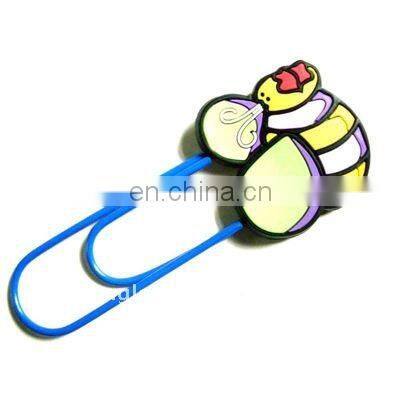 wholesale beautiful bookmark OEM rubber bookmark