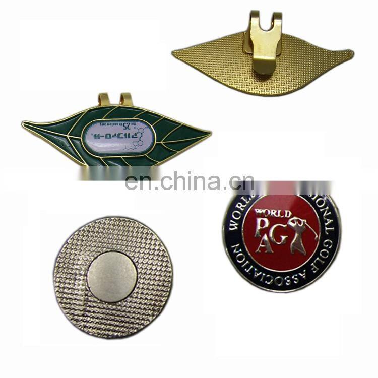 Customsized type blank magnetic golf ball marker hat clip