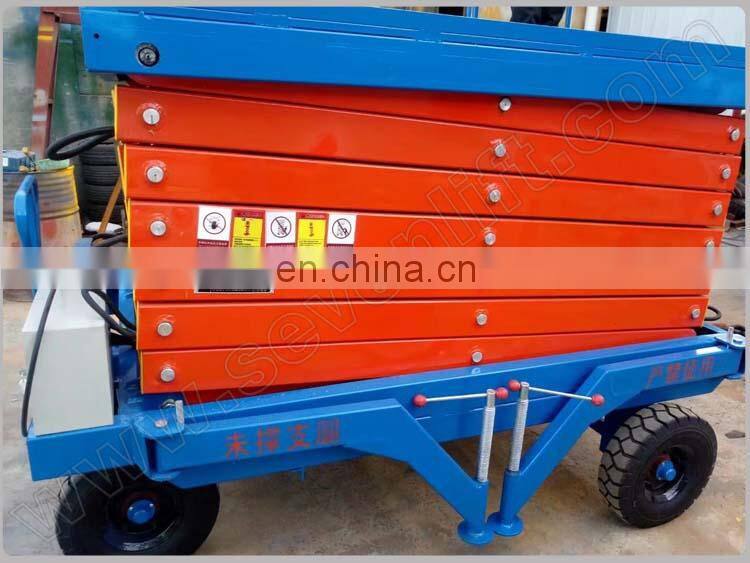 7LSJY Shandong SevenLift remote control portable projector scissor lifting equipment lift table