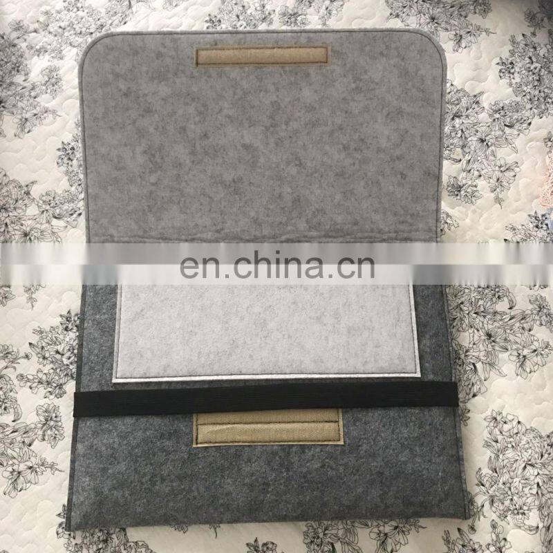 Custom A4 paper bag 15.6inch felt envelope bag file folder for documents/felt laptop bag