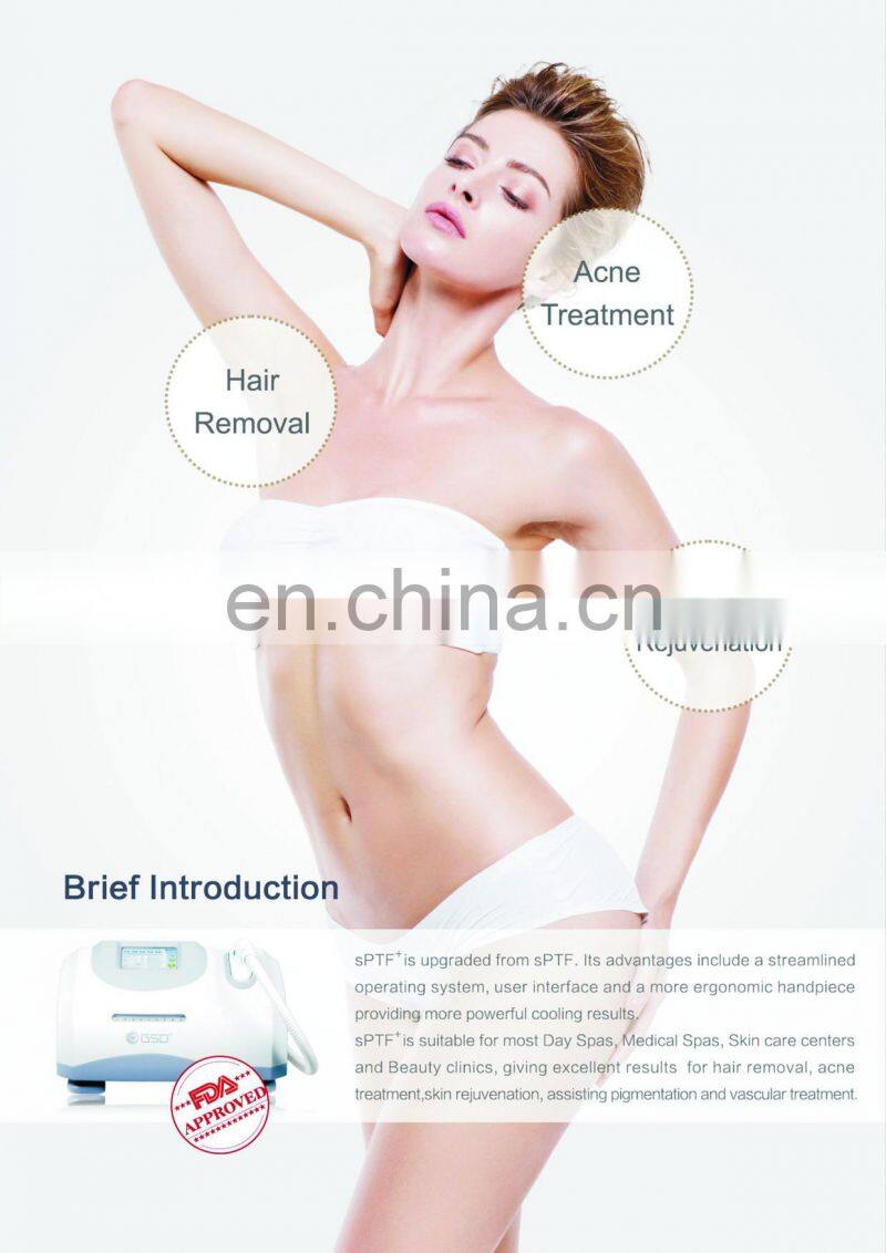 GSD NEW ipl permanent hair epilator face lift skin rejuvenation machine