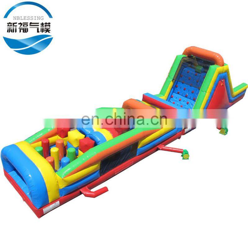 Hot-sale adult kids suited challenge games inflatable obstacle course