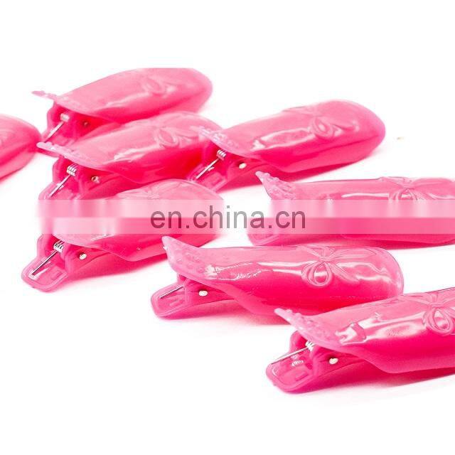 Yayoge plastic nail soaker gel polish remove clip Multi color care gel nail polish remover Acrylic wrap/nail tool