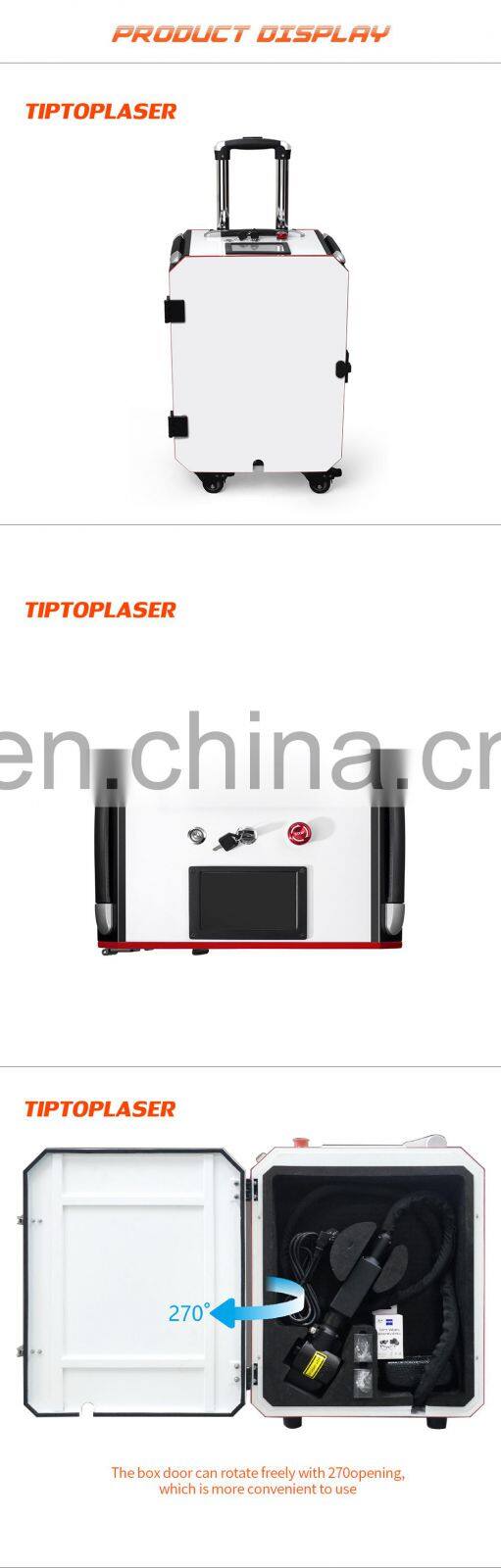 Portable Type 100w handheld laser cleaning machine rust removal