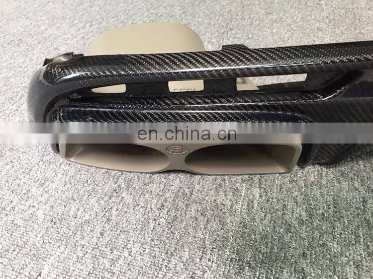 s class w222 rear diffuser exhasut tips muffler tips carbon finber diffuser for w222 to B style 2016 2017 MB auto parts for w222